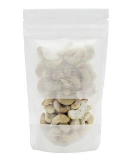 White 2 oz. Rice Paper Stand Up Pouch