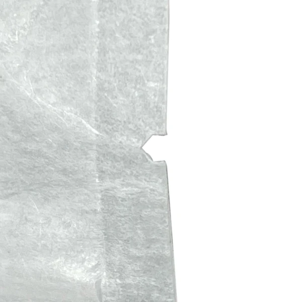 4 oz Rice Paper Stand Up Zipper Pouch Bags - 5 1/8x8 1/8 + 3 1/8 WHITE - RICE PAPER/PET/LLDPE Tear Notch