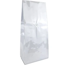 White 5 lbs Side Gusset Bags with Valve