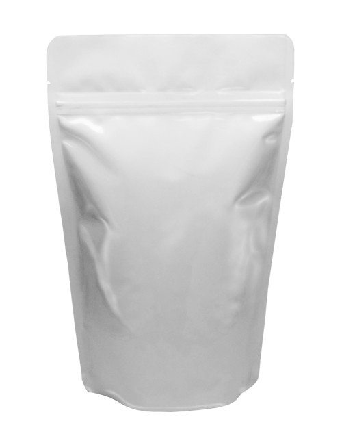 White 8 oz. Stand Up Pouch White 8 oz. Stand Up Pouch