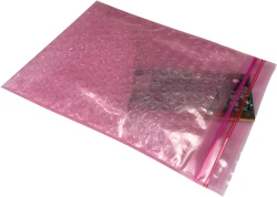 6" x 8" Anti-Static Zipper Locking ESD Bubble Bags