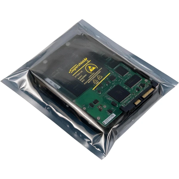 8 x 10 3 Mil Open Top Static Shield Bags with CPU CPU inside of a 8 x 10 3 Mil ESD Static Shielding Bags