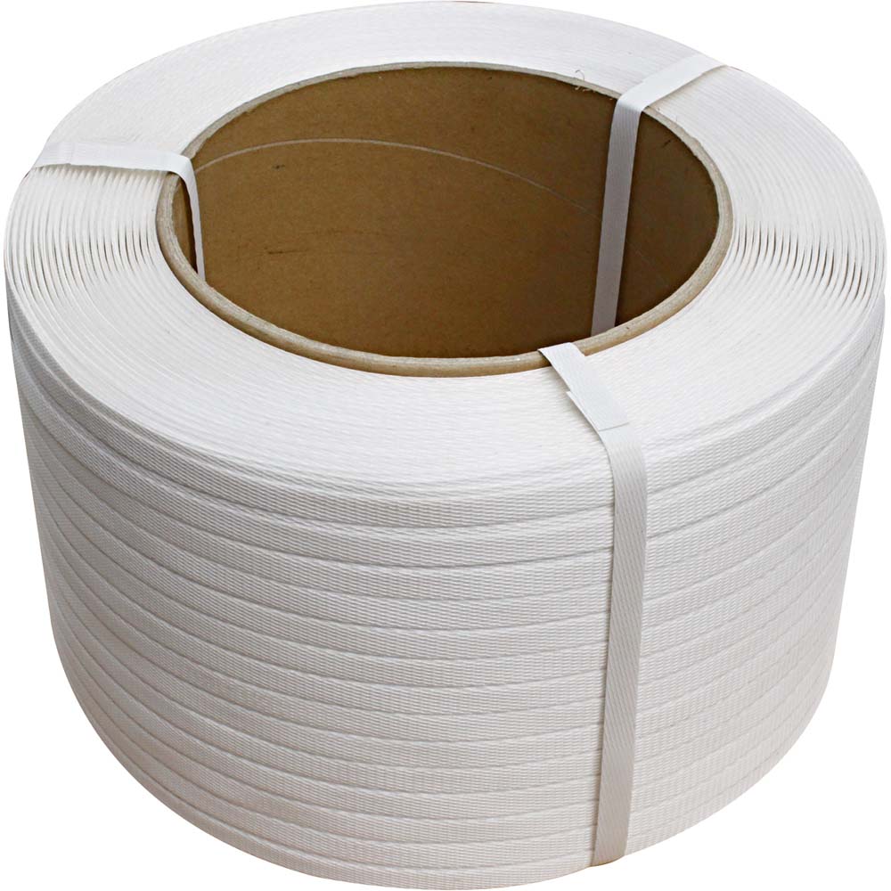 1/2" x 9900' White Polypropylene Strapping 0.024 Gauge