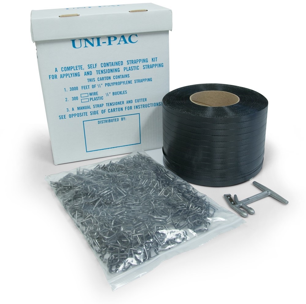 Postal Approved 1/2" x 3000' Portable Plastic Strapping Kit with