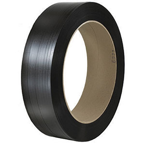 1/2x0.028x6500 black hand grade polyester strapping