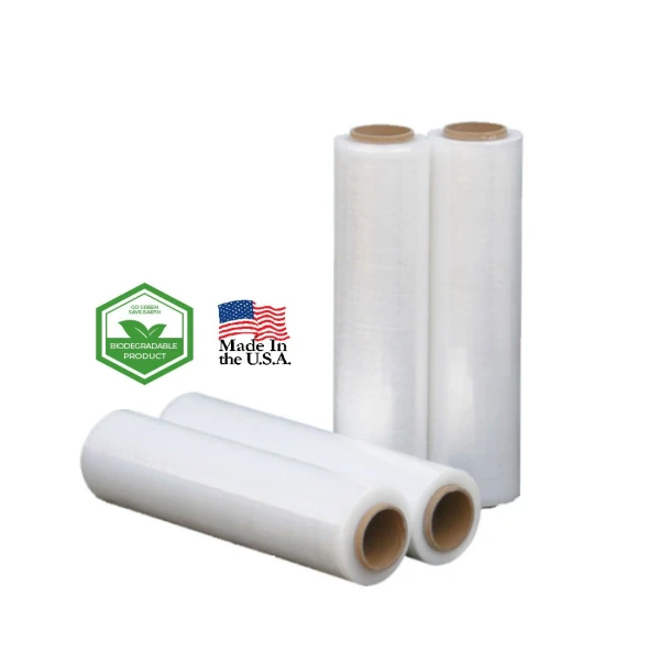18 x 1500 80ga biodegradable stretch film