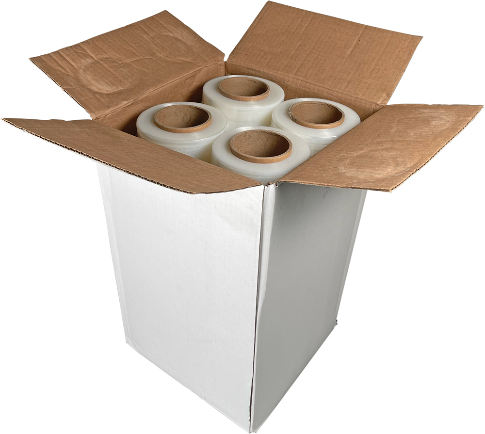 18 x 1500 x 80 Ga Hand Stretch Film Case - 4 RLS