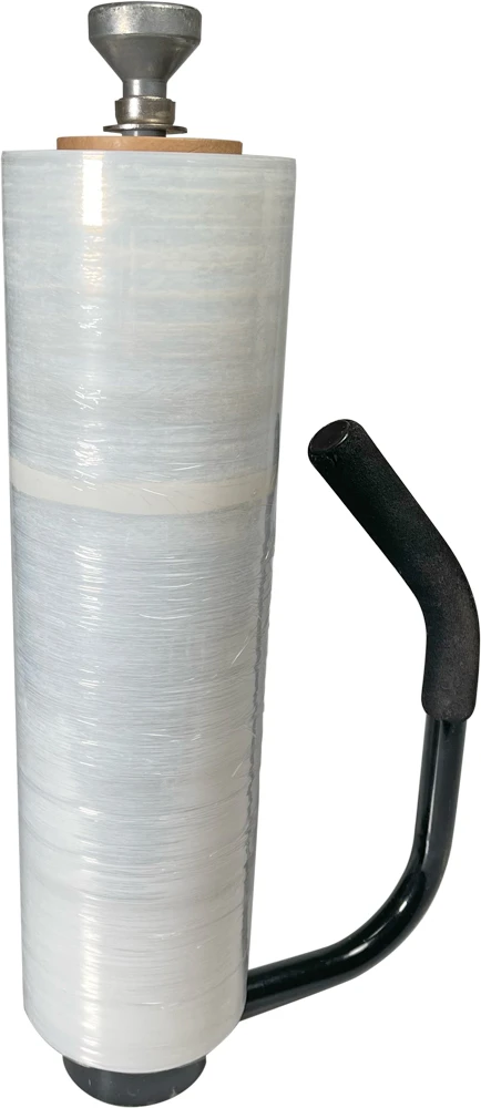 80 Gauge 18 x 1500 Hand Held Stretch Wrap on Dispenser 18x1500 80 Ga Hand Stretch Film on Dispenser - 4 RLS