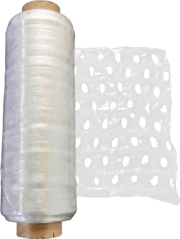 19 x 3000 Machine Vented Stretch Film 19 x 3000 Roll of Vented Stretch Film for Machines