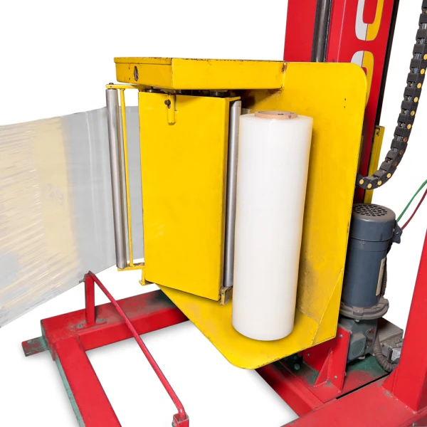 20x6000 80 Ga Blown Machine Stretch Film on Machine 80ga 20 x 6000 Blown Stretch Wrap on Red Stretch Wrap Machine