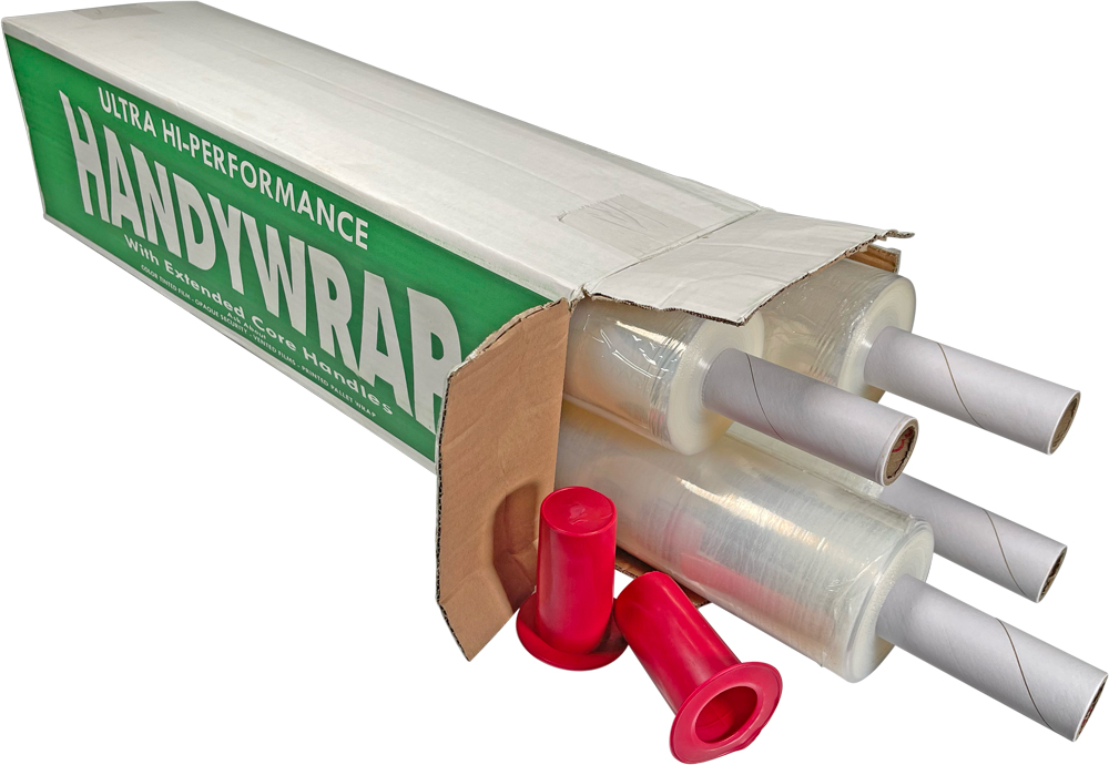 20x1000 80 Gauge Extended Core Stretch Film 4 Rolls to a Case