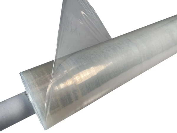 Clear 30 x 1000 80 Ga Pipe Film Stretch Film Clear 30 x 1000 80 Ga Clear Pipe Film Stretch Film Stretching