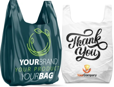 Custom Printed T-Shirt Bag for The Tiger Sports Shop University Retail 3 Ink Color ink Custom Printed T-Shirt Bag