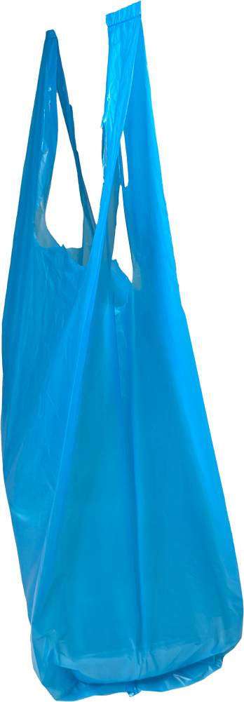 11.5 x 6.5 x 21 Blue T-Shirt Bag Side Gusset Blue T-Shirt Bag 11.5 x 6.5 x 21 Side Gusset