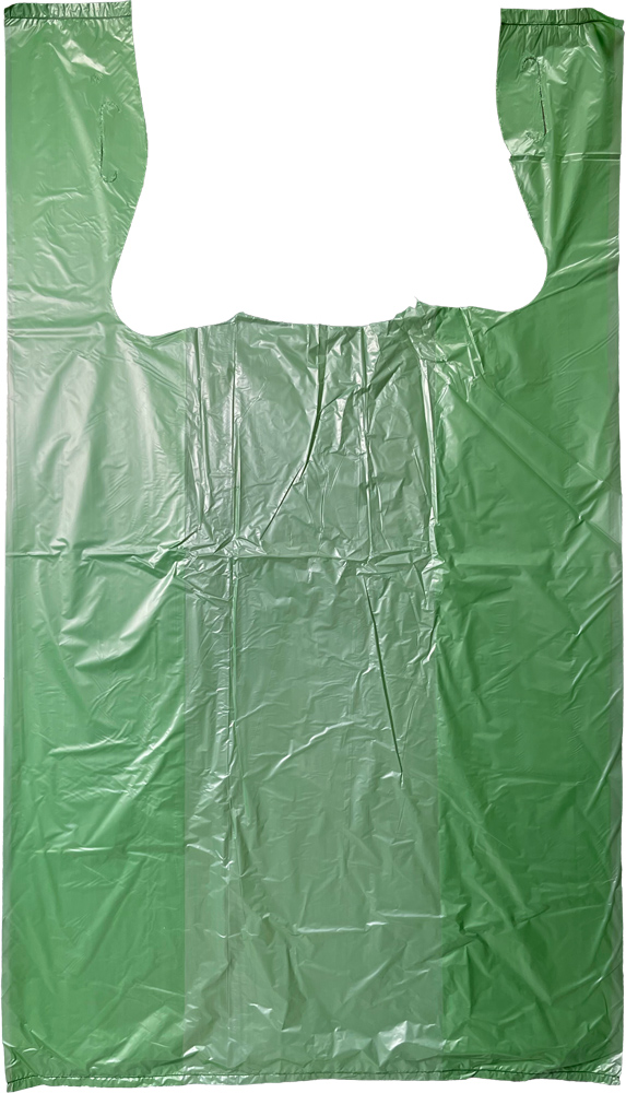 11.5 x 6.5 x 21 Green T-Shirt Bag Green T-Shirt Bag 11.5 x 6.5 x 21