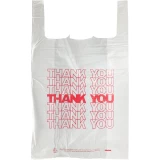 Extra Large Printed 18 inch x 8 inch x 28 inch Thank You High  Density T-Shirt Bags
