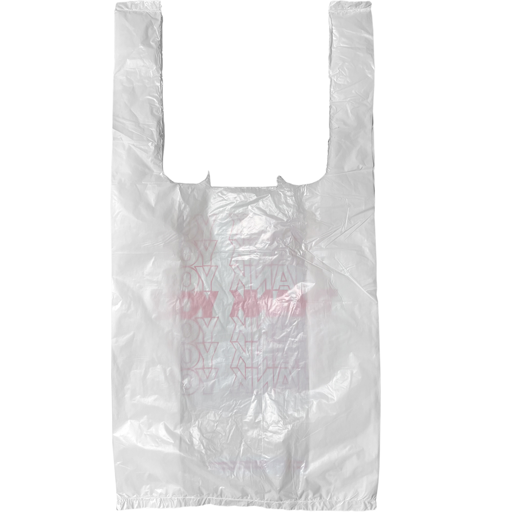 Back of 6 x 3 x 12 Thank You Shopping Bags 0.65 Mil