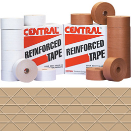 Reinforced Paper Tape Gummed Kraft Water Activated Packing Tape 2.75 in x  375 ft