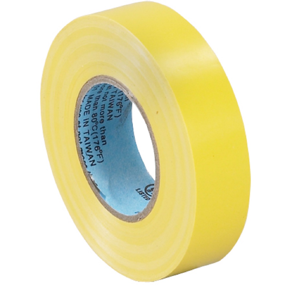 3/4 in x 20 yds 7 Mil Yellow Electrical Tape