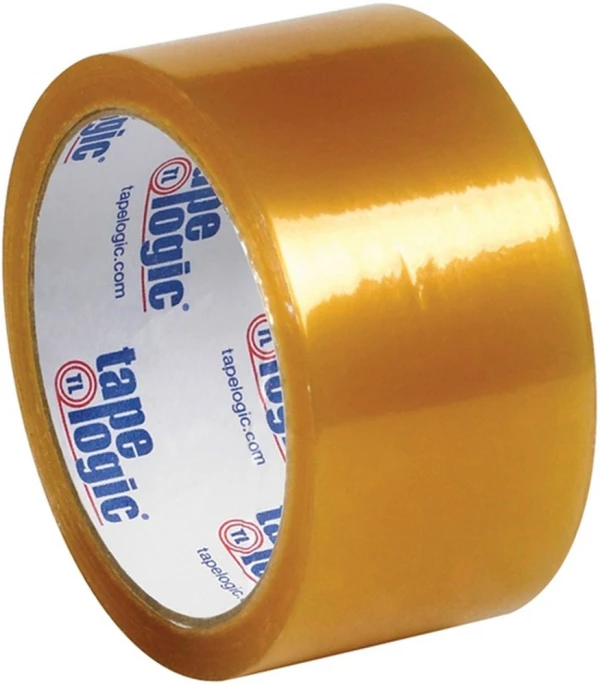 2 x 110 yds Natural Rubber Tape - 6/Pack Single Roll of Clear 2 x 110 yds 1.9 mil Natural Rubber Tape - 6/Pack