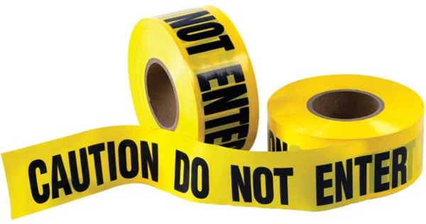 3 x 1000 CAUTION DO NOT ENTER Barricade Tape - 3 Mil Yellow 3 x 1000 CAUTION DO NOT ENTER Barricade Tape - 3 Mil