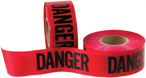 3 x 1000 Danger Barricade Tape - 3 Mil Red 3 x 1000 Danger Barricade Tape - 3 Mil