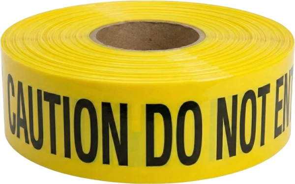 3 x 1000 CAUTION DO NOT ENTER Barricade Tape - 3 Mil Yellow 3 x 1000 CAUTION DO NOT ENTER Barricade Tape - 3 Mil