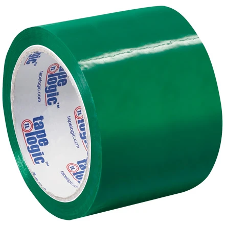 3in x 55yds Green Acrylic Carton Sealing Tape