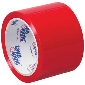 3in x 55yds Red Acrylic Carton Sealing Tape