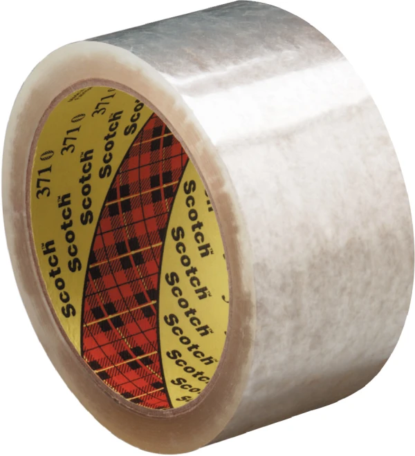 3M 371 Scotch Clear Box Sealing Tape 48 mm x 50 m