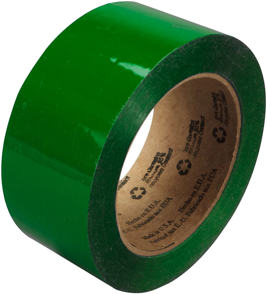 3M Green 371 Scotch Box Sealing Tape, 2 Inches x 110 Yards