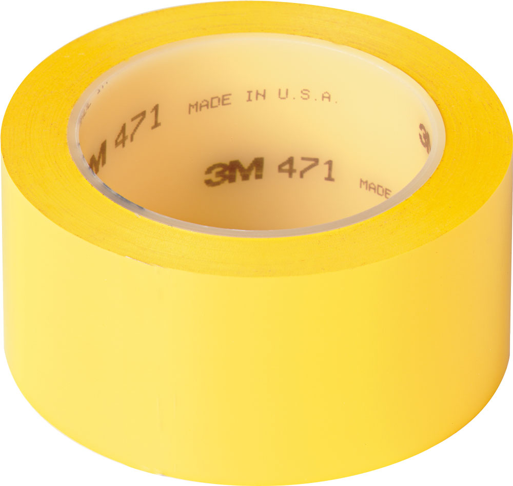 3M Heat Treated 471 Yellow Vinyl Tape
