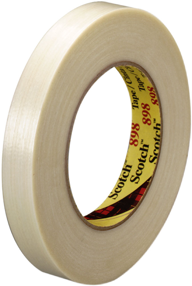 3M 898 Scotch Filament Tape Clear 1/2  inch x 60 yard