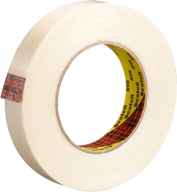 3M 898 Scotch Filament Tape 898 Clear, 3/4 inch x 60 yards
