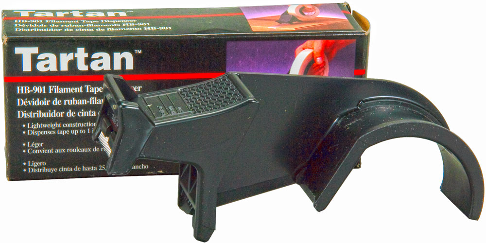 3M HB901 Tartan Hand-Held Filament Black Tape Dispenser