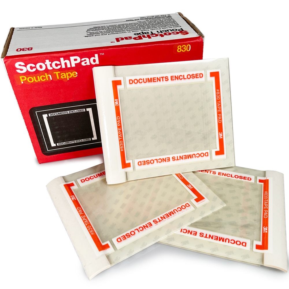 3M ScotchPad Pouch Tape Pad 830, 5 in x 6 in, 25 sheets per pad  200 pads per case