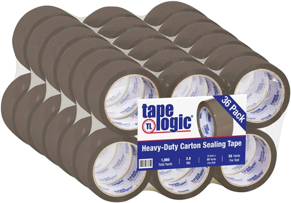 Acrylic 2.6 mil 2 x 55 yds Tan Tape Logic Carton Sealing Tape 36 Roll Case 36 Roll Case of Heavy Duty 2 x 55 yds 2.6 mil Tan Acrylic Carton Sealing Tape