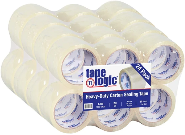 3 x 55 yds 2.6 mil Acrylic Carton Sealing Tape Case Shrink Wrapped 3 x 55 yds 2.6 mil Acrylic Carton Sealing Tape 24 Rolls