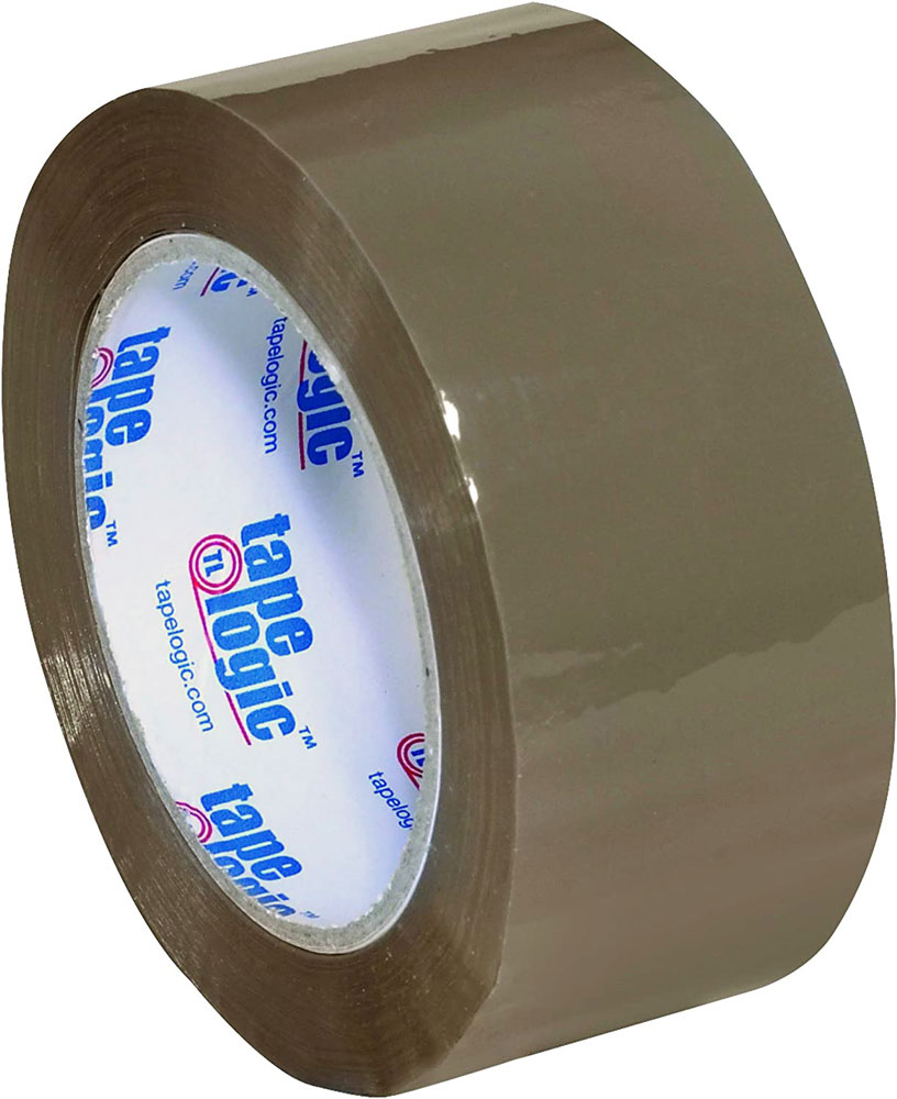 Single Roll of Acrylic 2 mil 2 x 110 yds Tan Tape Logic Carton Sealing Tape
