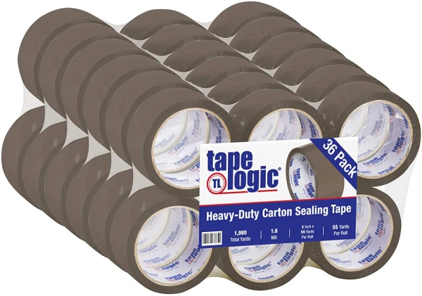 Hot Melt 1.6 mil 2 inch x 55 yds Tan Tape Logic Carton Sealing Tape Case Hot Melt 1.6 mil 2 inch x 55 yds Tan Tape Logic Carton Sealing Tape 36 Rolls Case