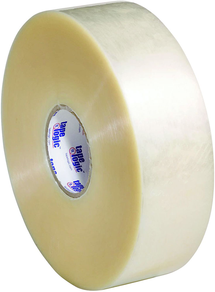 Medium Duty 3 x 1000 yds 1.9 mil Clear Hot Melt Carton Sealing Tape
