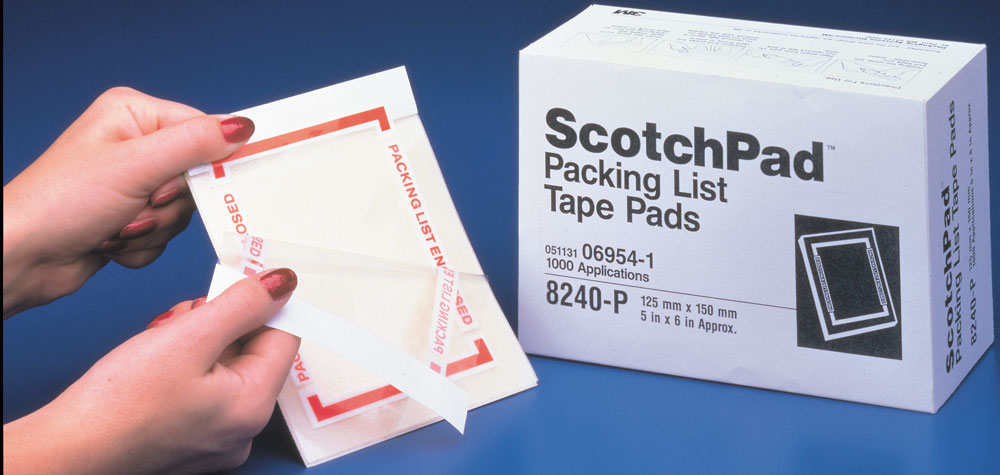 3M ScotchPad Pouch Tape Pad 830, 5 in x 6 in, 25 sheets per pad  200 pads per case
