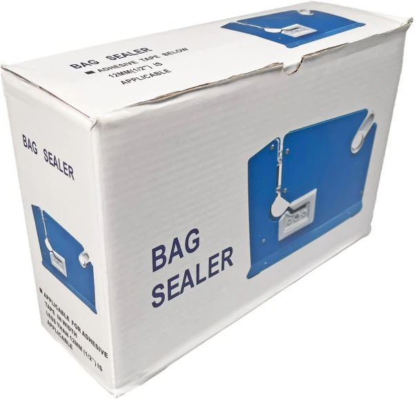 Bag Taper Protective Box 3-8 inch Capacity Bag Sealing Metal Tape Dispenser Protective Box