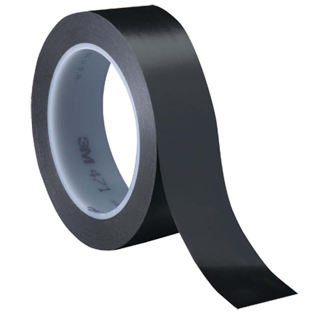 black 1x36 5.2 mil 3m 471 vinyl tape