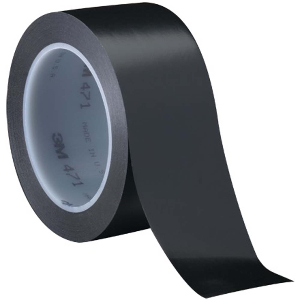 black 2x36 5.2 mil 3m 471 vinyl tape