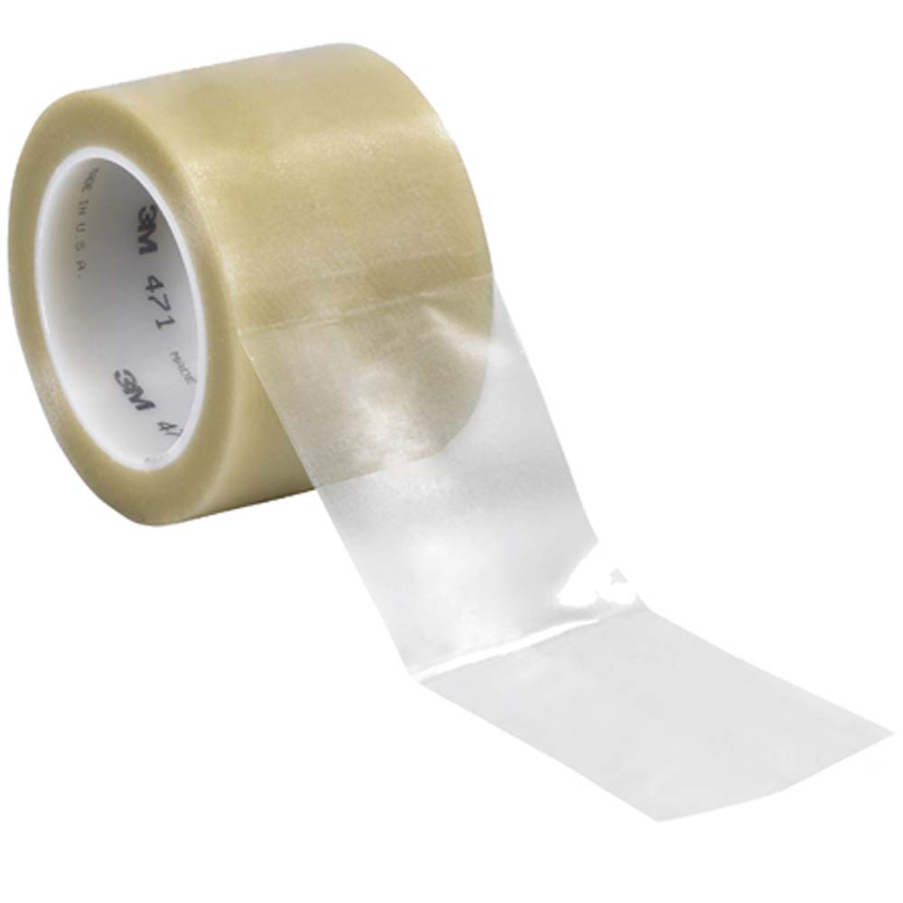 clear 3x36 5.2 mil 3m 471 vinyl tape