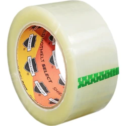 Economic Light Duty Clear Hot Melt Carton Sealing Tape 2" x 110 yds 1.6 mil