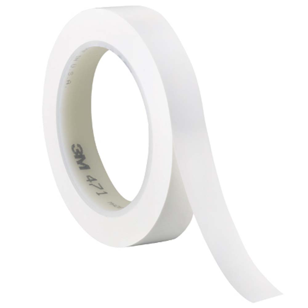white 0.75x36 5.2 mil 3m 471 vinyl tape