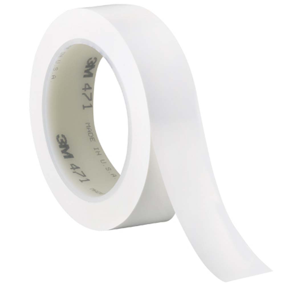 white 1x36 5.2 mil 3m 471 vinyl tape