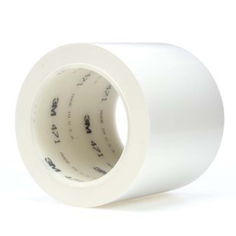 white 4x36 5.2 mil 3m 471 vinyl tape